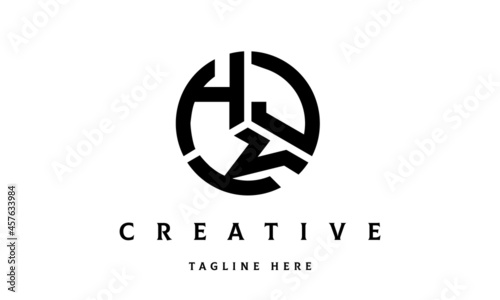 HJK creative circle three letter logo