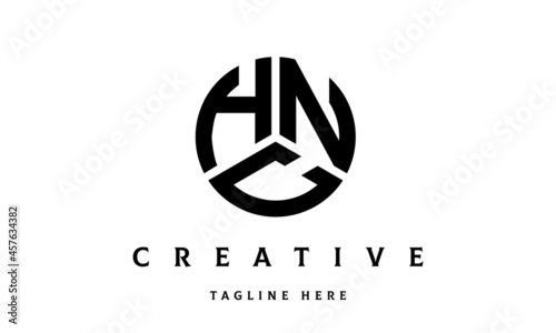 HNC creative circle three letter logo