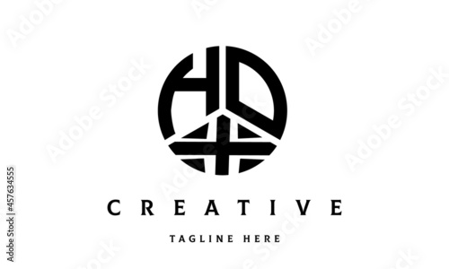 HOX creative circle three letter logo