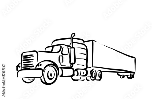 Big Truck Line art