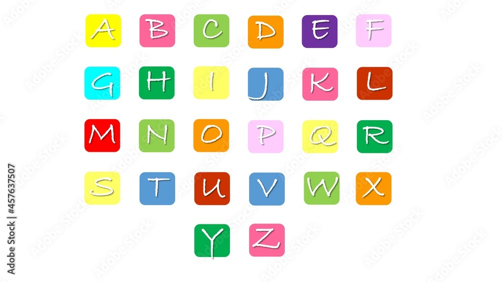 English alphabet. English alphabet.