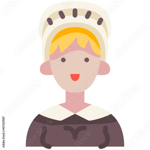 pilgrim flat icon
