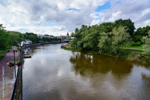 Emajogi River as it passes through the city of Tartu in Estonia.