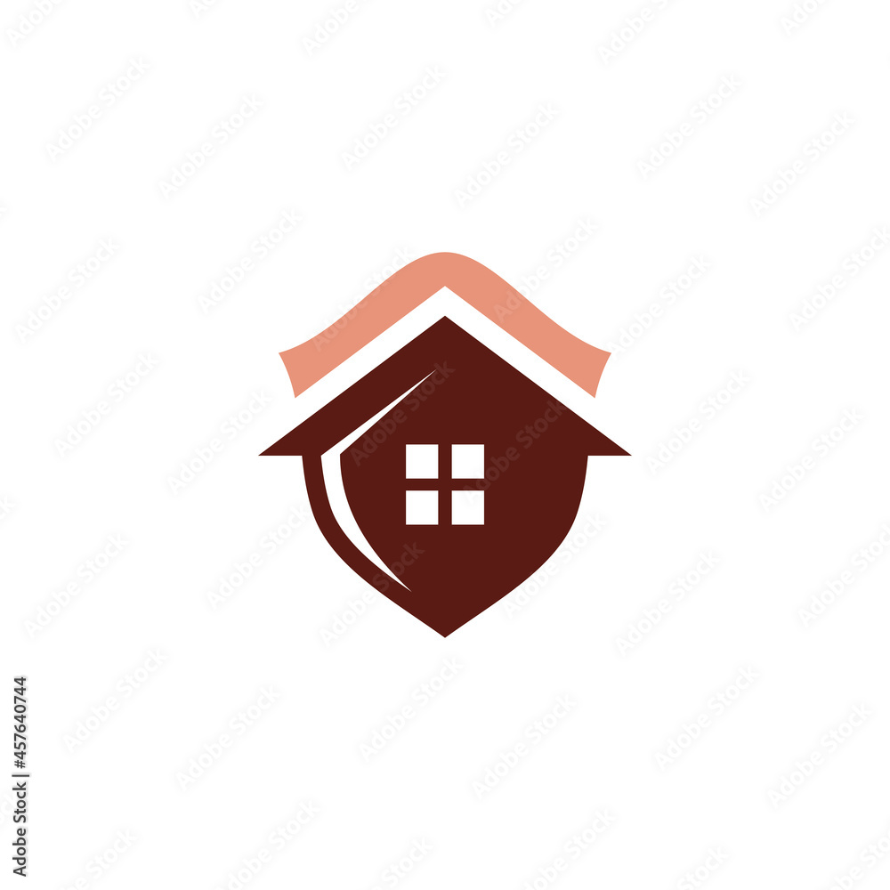 House Shield Icon for Home Security Protection Logo Design House Shield Icon for Home Security Protection Logo Design