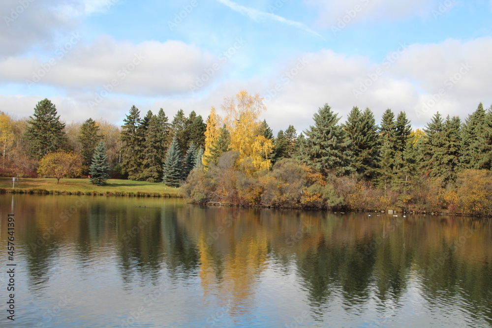 Fall On The Water, William Hawrelak Park, Edmonton, Alberta