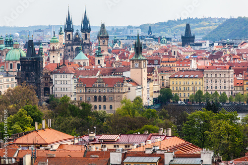 View of the city of Prague