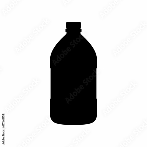 Gallon vector isolated on white background. gallon vector silhouette.