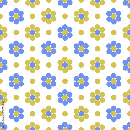 flowers floral seamless background print for kids textile fabric vector pattern