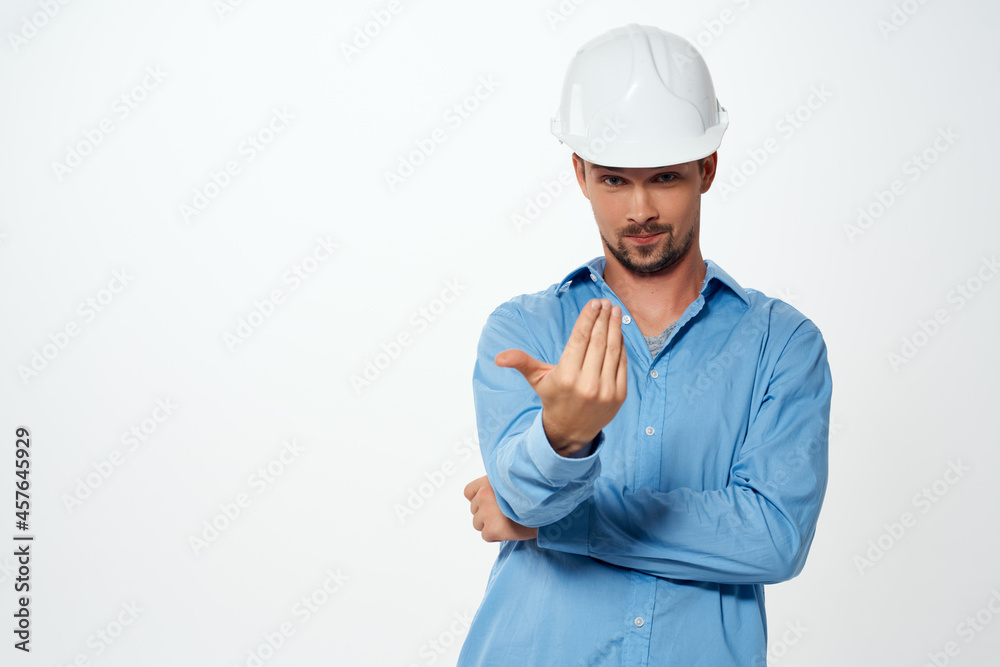 engineer in a white helmet construction industry isolated background engineer in a white helmet construction industry isolated background