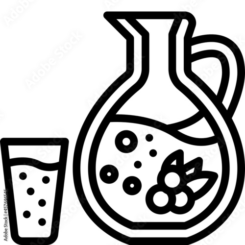 berries line icon