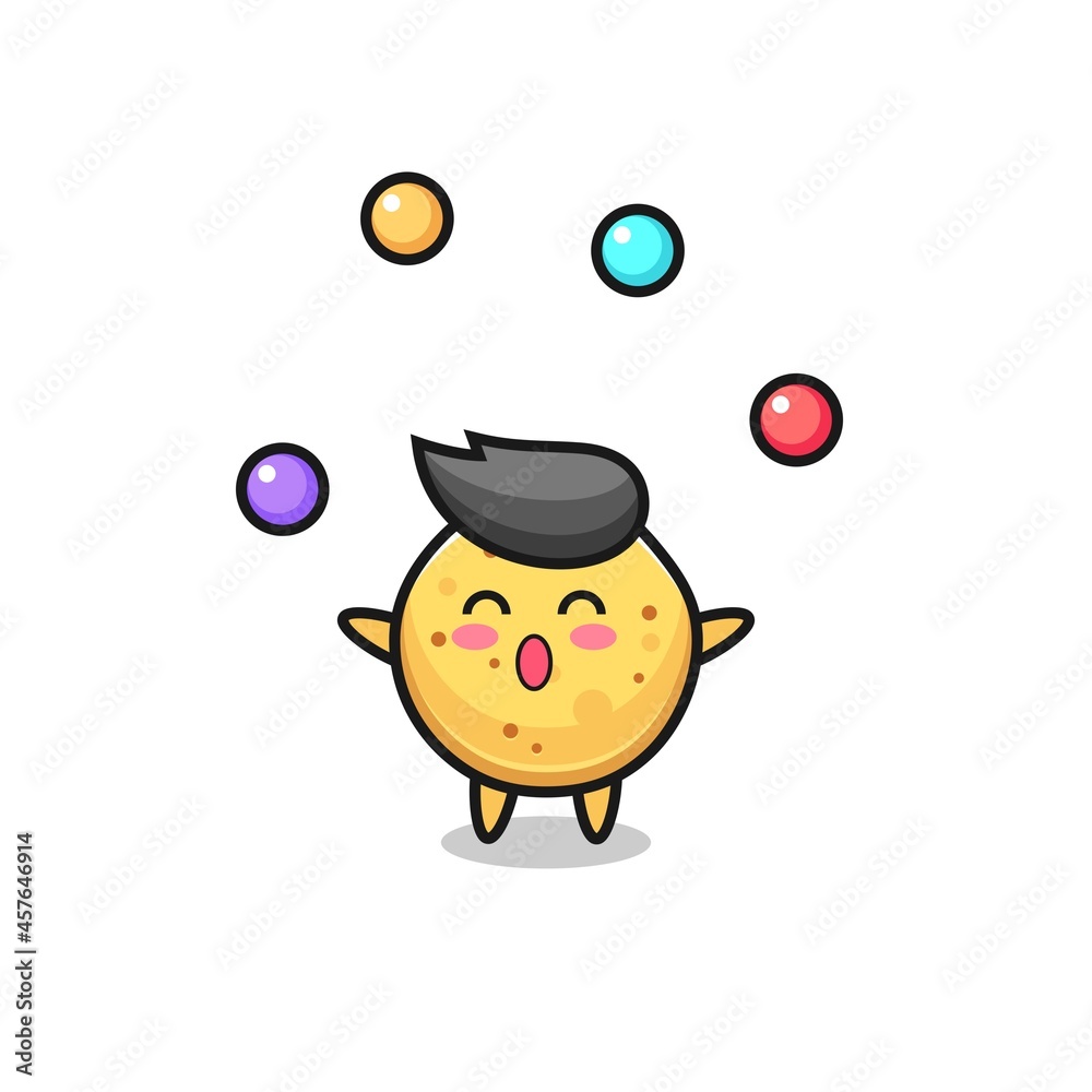 the potato chip circus cartoon juggling a ball the potato chip circus cartoon juggling a ball