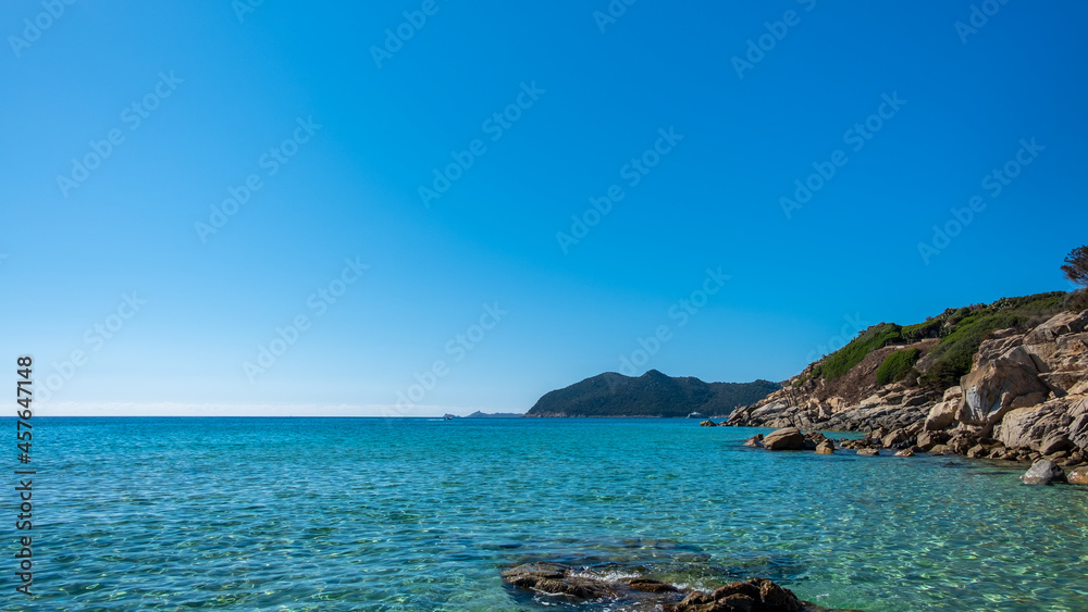 Cala Monte Turno, Sardinia, in a summer day