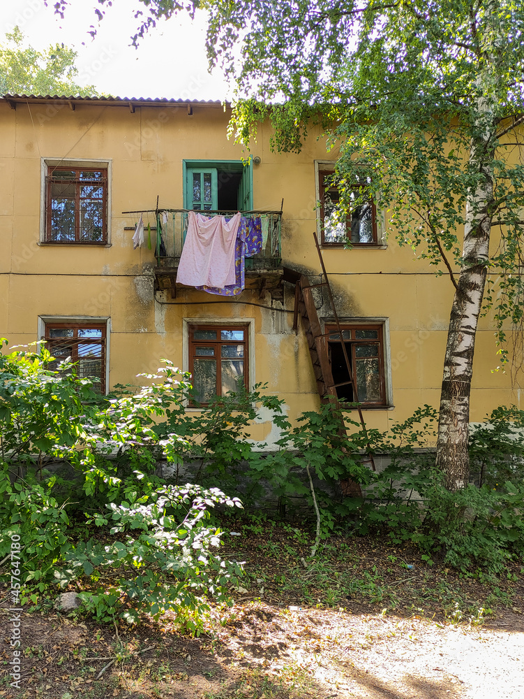 old residential area in Nizhny Novgorod