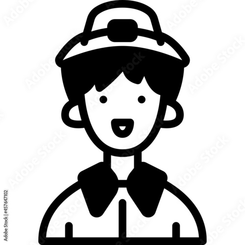 pilgrim solid line icon