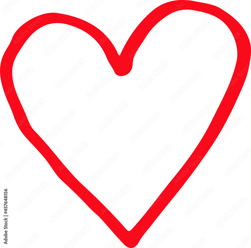 Heart hand draw icon sign design Heart hand draw icon sign design