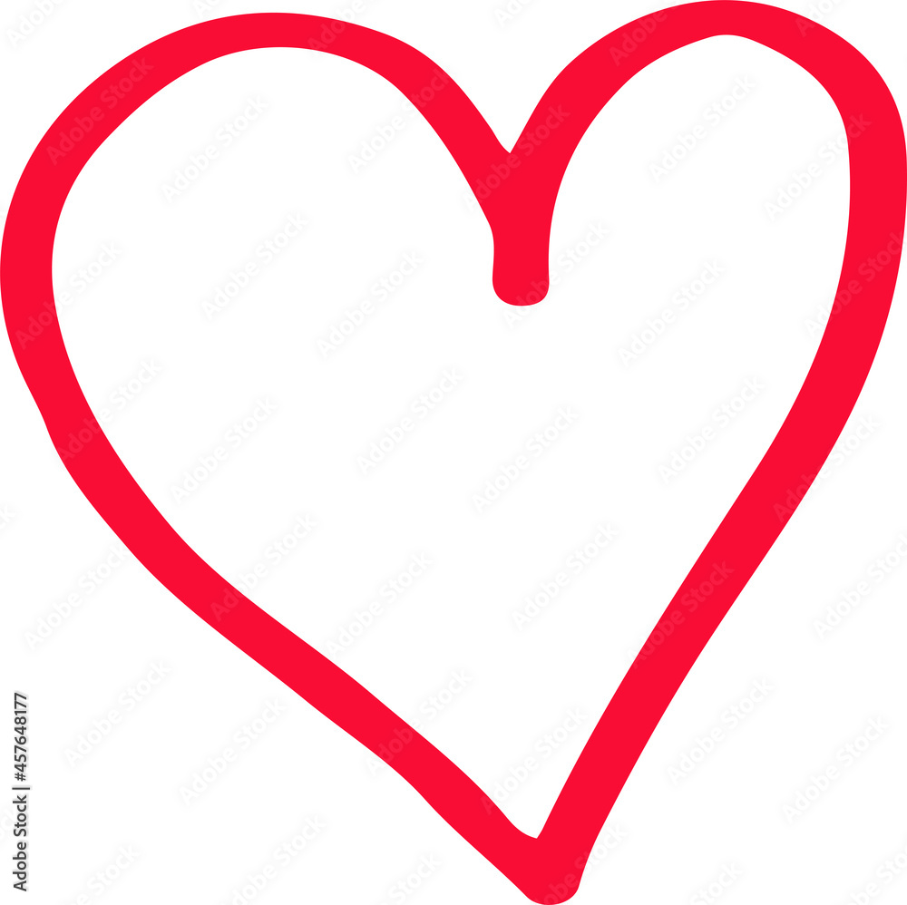 Heart hand draw icon sign design Heart hand draw icon sign design