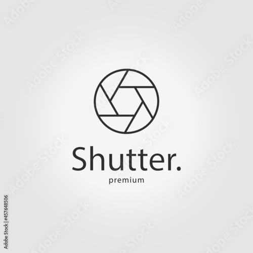 Wallpaper Mural Shutter Camera Logo Line Art Icon Vector Illustration Design Torontodigital.ca