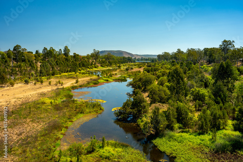 Picturesque lookout over the Burnett river in Gayndah, Queensland, Australia photo