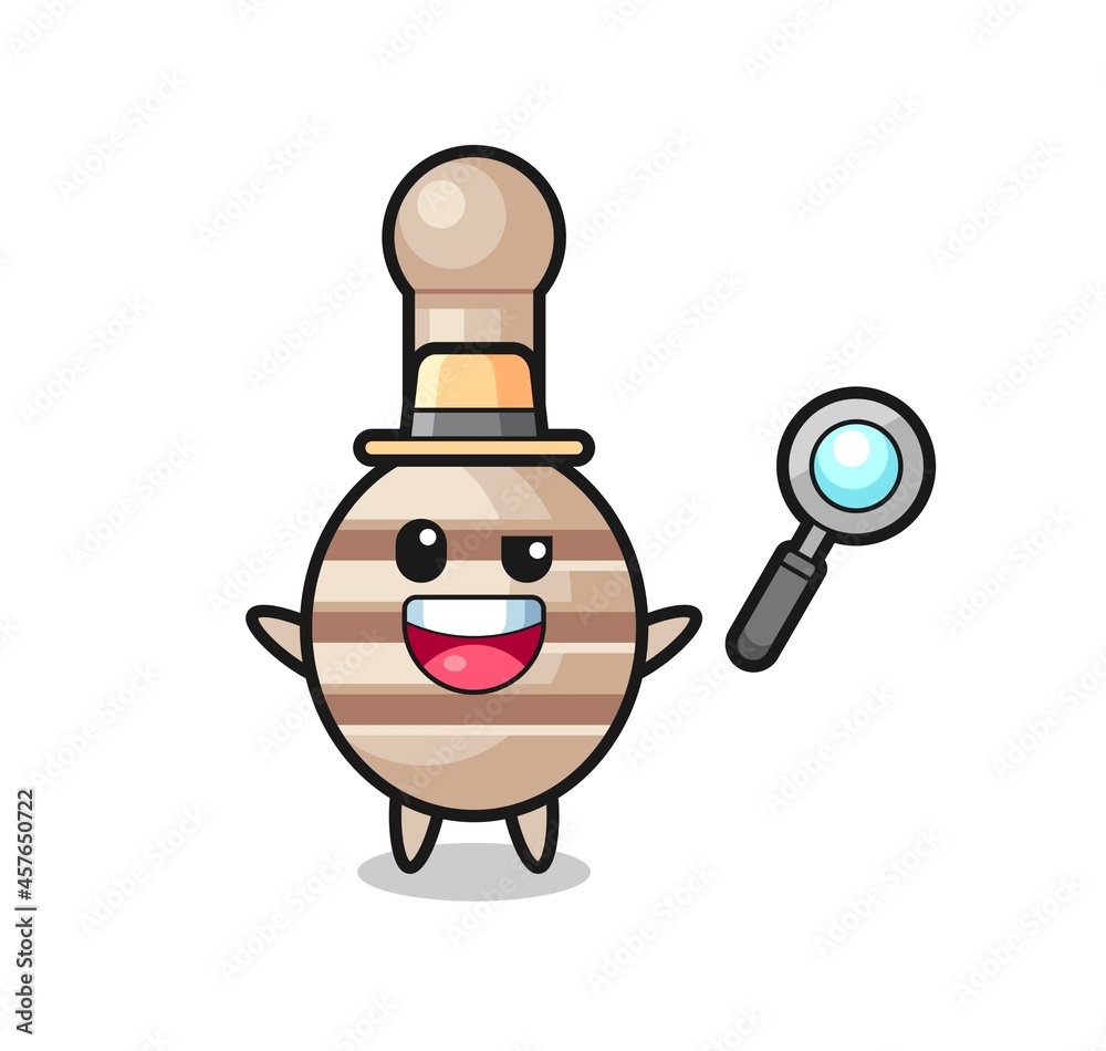 illustration of the honey dipper mascot as a detective who manages to solve a case illustration of the honey dipper mascot as a detective who manages to solve a case