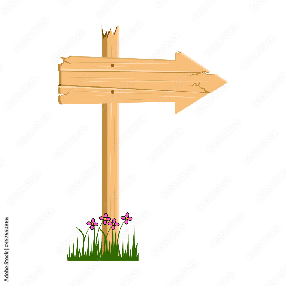 Fototapeta premium vector signposts, good for additional children's book illustration designs and other illustrations