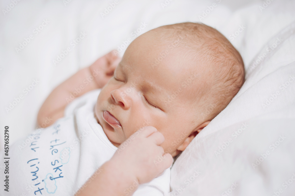portrait of cute sleeping baby portrait of cute sleeping baby