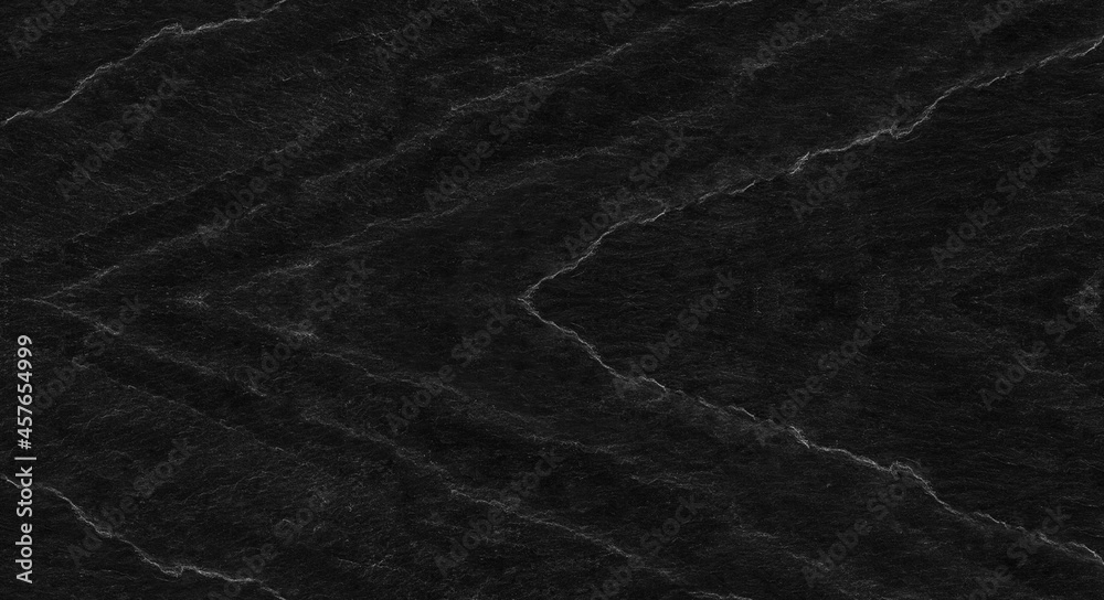 Obraz premium Dark gray stone background with copy space. Black grunge banner with rock texture.