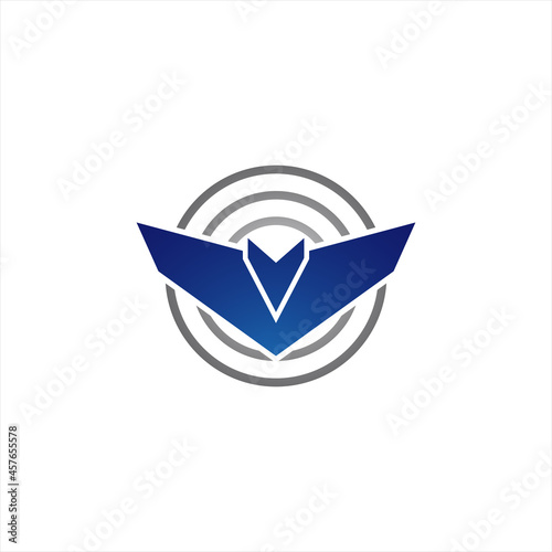 Illustration Vector graphic of Bat logo and signal symbol. Bat Tracker, Bat Seeker. 