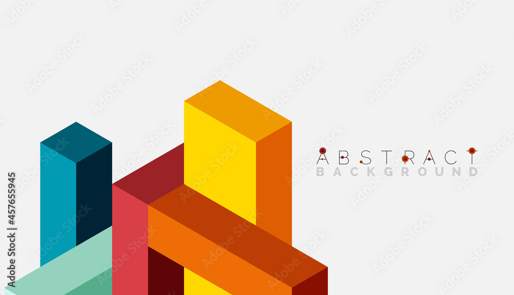 Abstract background. 3d cubes, cubic elements and blocks. Techno or business concept for wallpaper, banner, background, landing page Abstract background. 3d cubes, cubic elements and blocks. Techno or business concept for wallpaper, banner, background, landing page