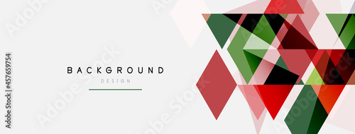 Color triangles composition, geometric abstract background. Techno or business concept, pattern for wallpaper, banner, background, landing page