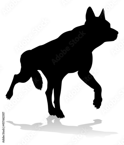 Dog Silhouette Pet Animal