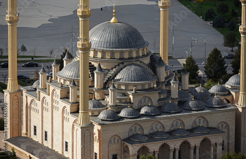 Main mosque of the Chechen Republic - Akhmad Kadyrov Mosque (officially known as The Heart of Chechnya) in Grozny city
