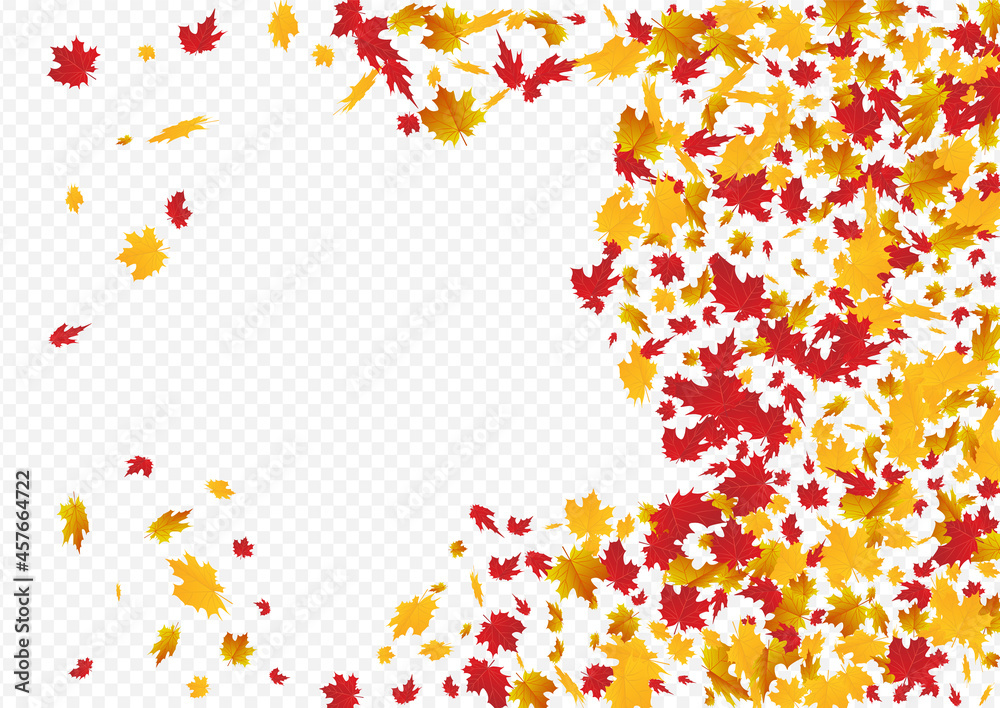 Ocher Leaf Vector Transparent Background.