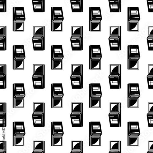 Vending machine pattern seamless background texture repeat wallpaper geometric vector