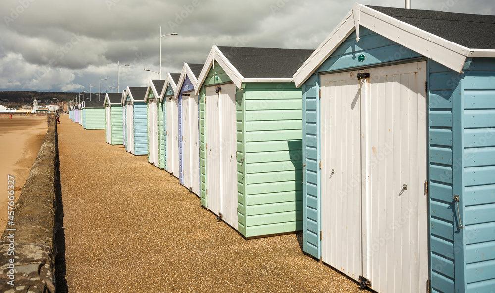 Naklejka premium Weston-super-Mare Beach Huts 