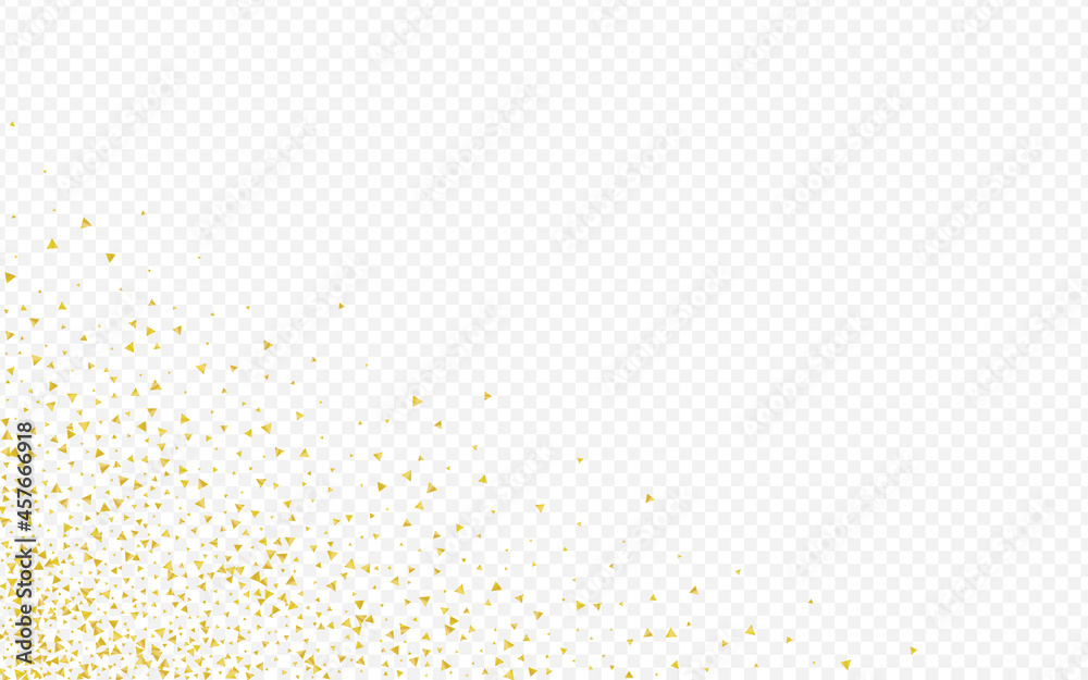 Yellow Sequin Isolated Transparent Background.