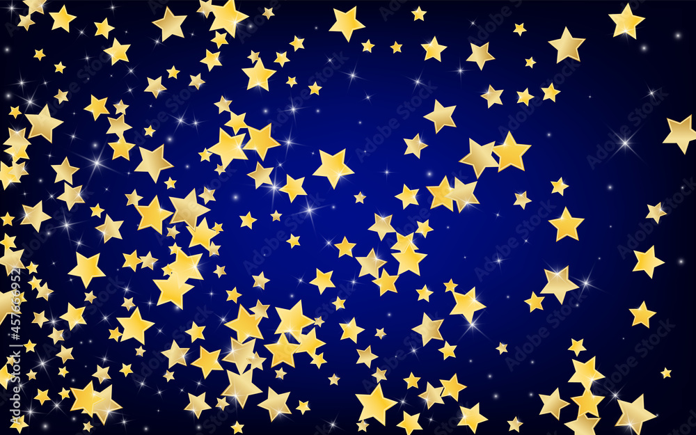 Yellow Abstract Stars Vector Blue Background. Yellow Abstract Stars Vector Blue Background.