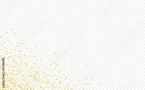 Yellow Sequin Isolated Transparent Background.
