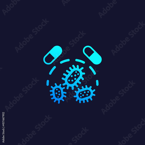 drug resistant disease icon
