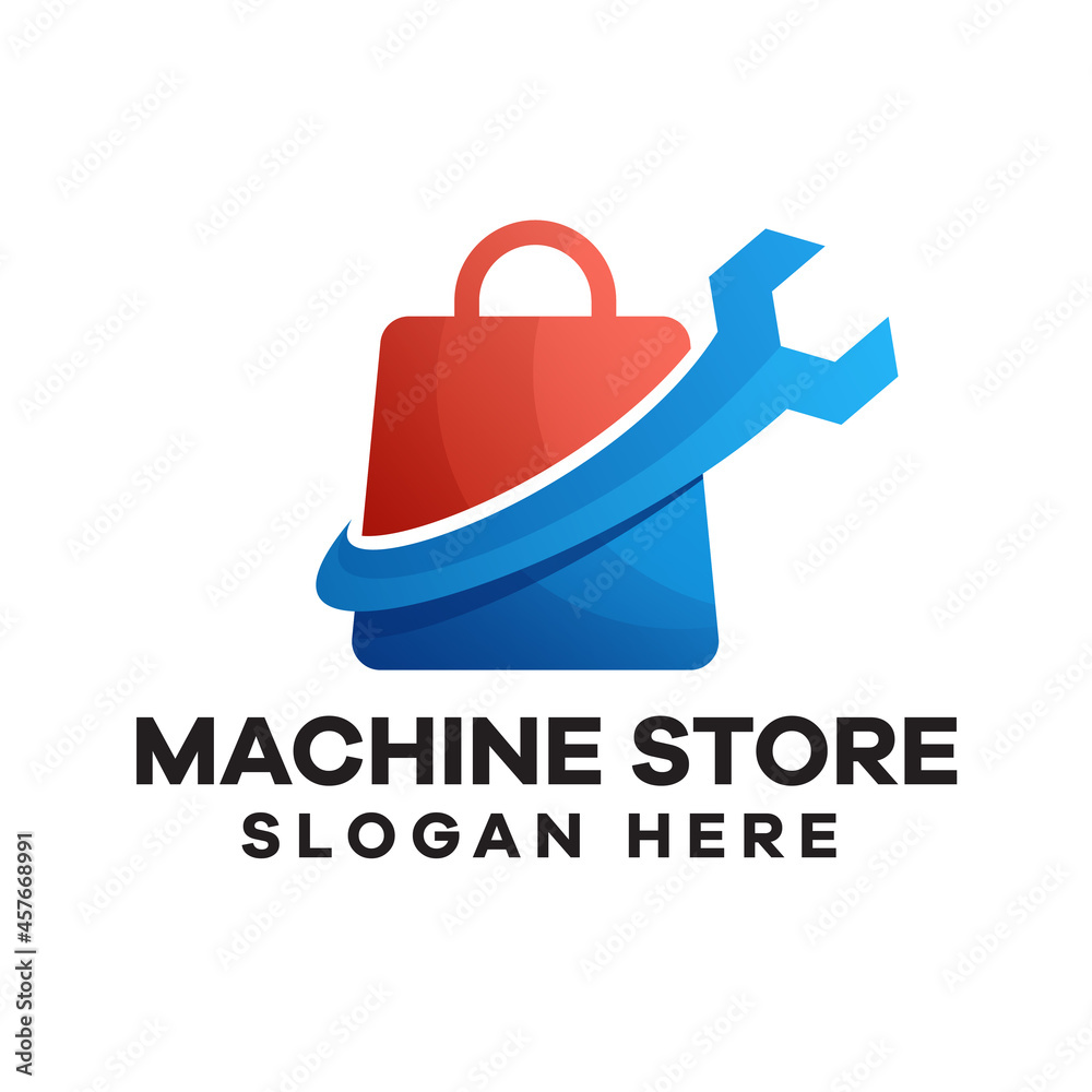 Industry Store Gradient Logo Design Industry Store Gradient Logo Design