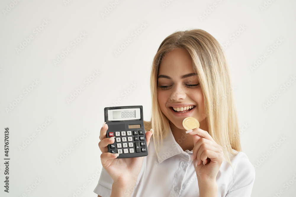 Businesswoman commerce internet finance investment isolated background Businesswoman commerce internet finance investment isolated background