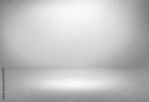Gray empty room studio gradient used for background and display your product. 3d render