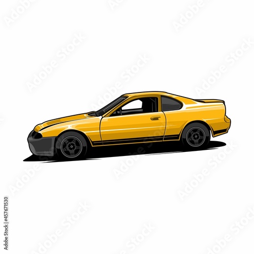 car sport yellow vehicle