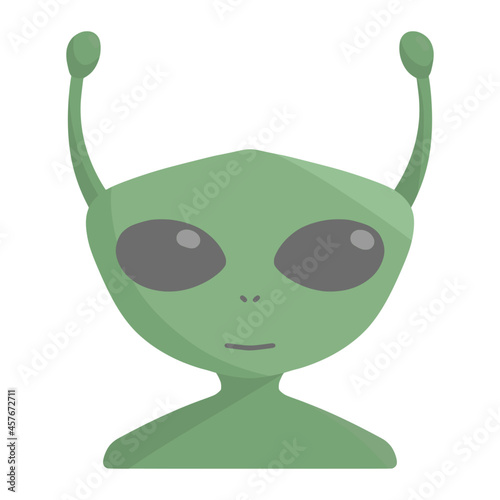 alien for space color illustration