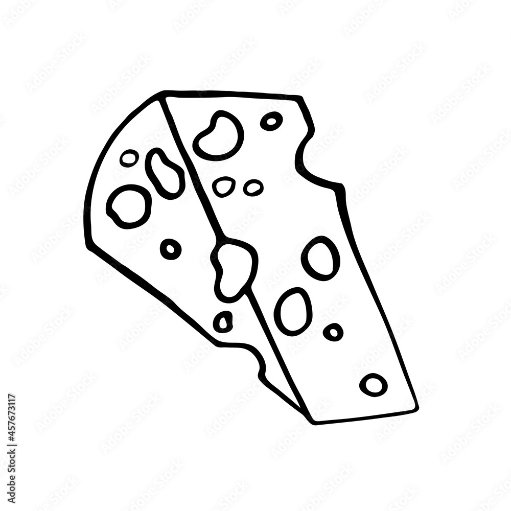 doodle-is-a-hand-drawn-sketch-of-cheese-isolated-on-a-white-background