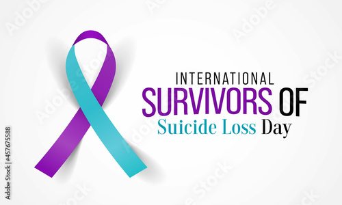 International Survivors of Suicide loss day is observed every year in November, it is a day when people affected by suicide loss gather around the world at events in their local communities. Vector
