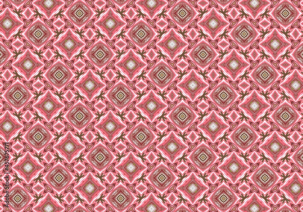 Kaleidoscope geometric colorful pattern. Abstract background.