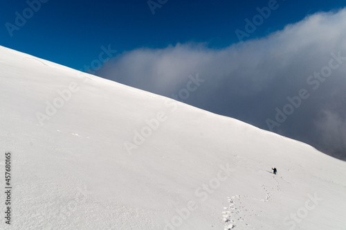  A view of the winter Bieszczady Mountains in the Tarnica Nest, the Bieszczady Mountains