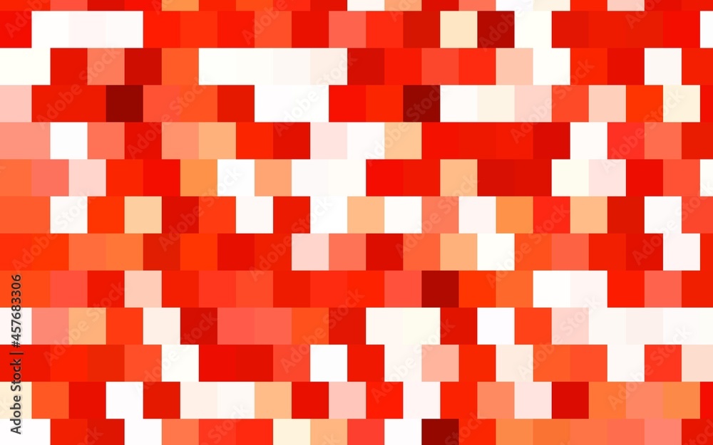 Fototapeta premium Light Red vector background with rectangles.