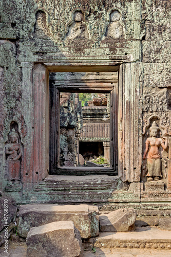 old ruins of Preah Khan temple in Angkor Wat, Cambodia   © cceliaphoto