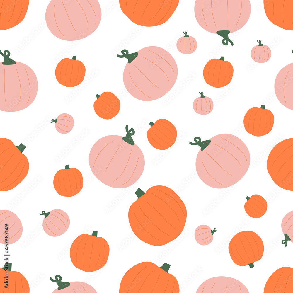 pumpkin pattern on a white background pumpkin pattern on a white background